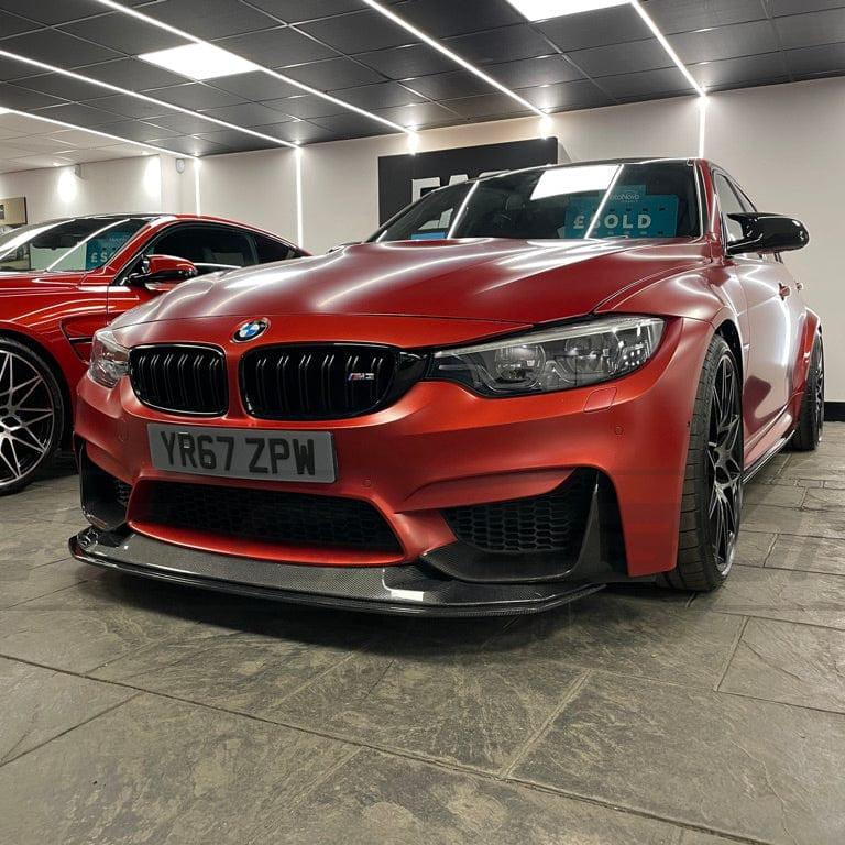 BMW M3/M4 (F80 F82 F83) 2014-2020 Carbon Fibre Splitter - V5 - view 2