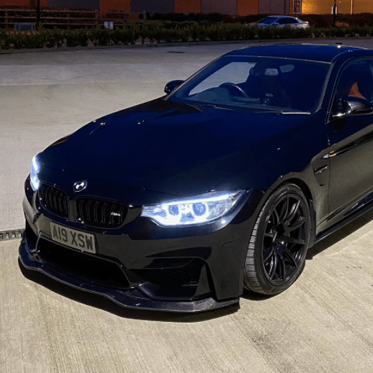 BMW M3/M4 (F80 F82 F83) 2014-2020 Carbon Fibre Splitter - V8 - view 3