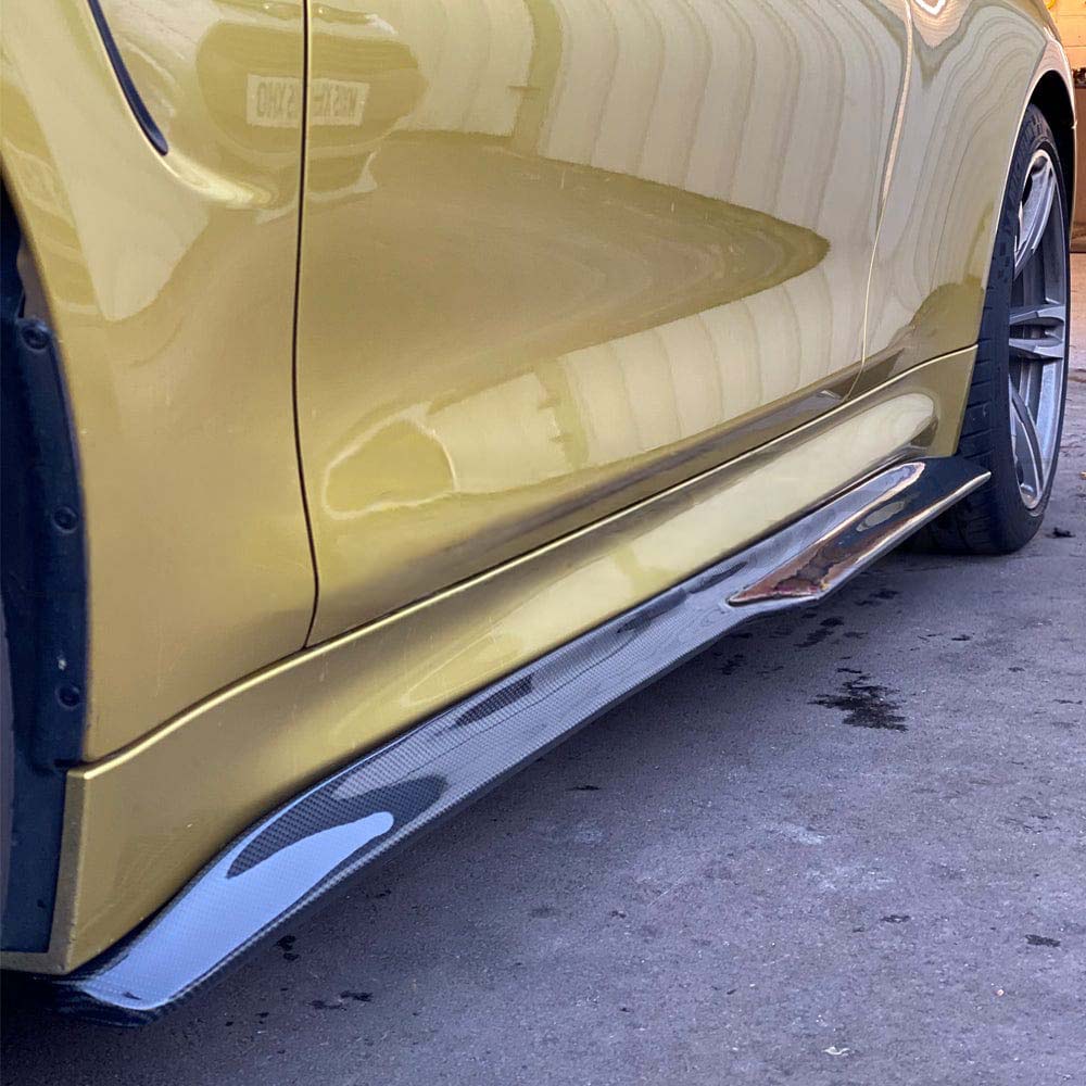 BMW F80 M3 2014-2020 Carbon Fibre Side Skirts - V3 - view 2