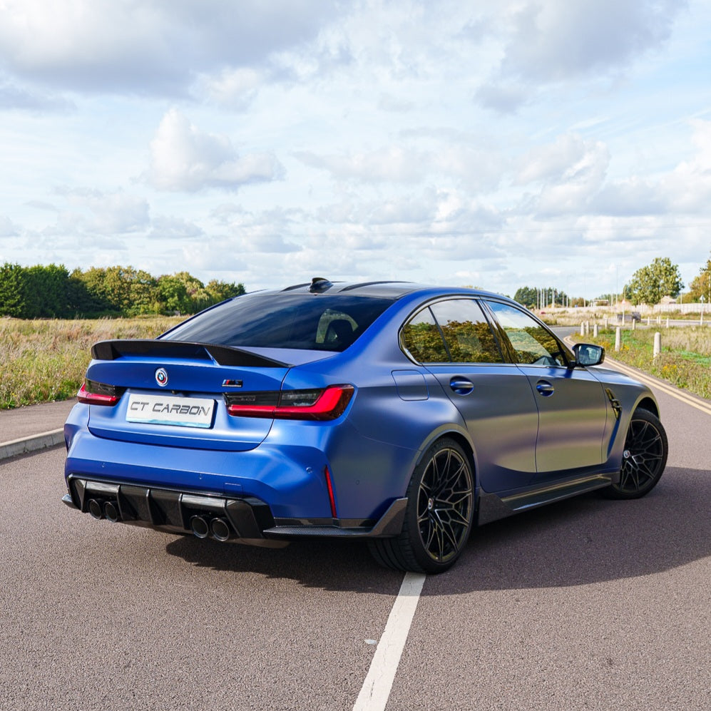 BMW G80 M3 & G20 3 Series Carbon Fibre Spoiler - CT Design V2 - view 6
