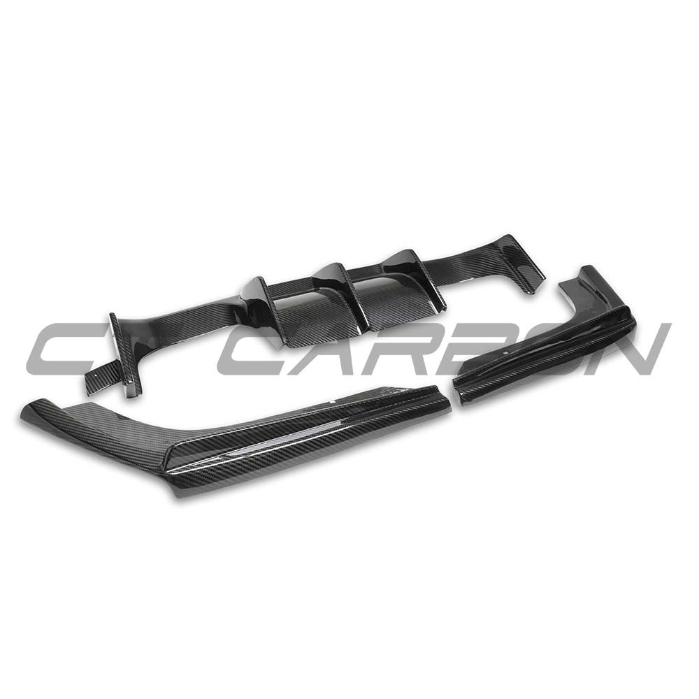 BMW M3/M4 F80/F82/F83 2014-2020 Dry Carbon Diffuser - V7 - view 3