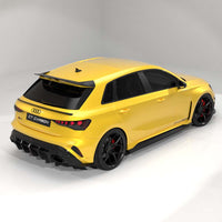 Audi RS3 8Y 2025+ Facelift Sportback Carbon Fibre Diffuser With Led Light - V2 - CT Design - view 8