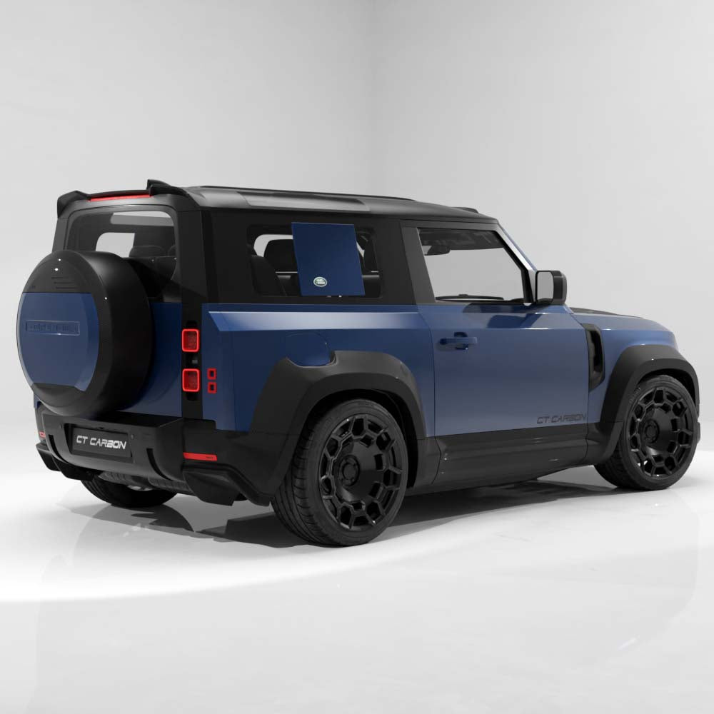 Defender L663 90/110/130 2020+ Carbon Fibre Spare Wheel Cover Trim - CT Design - view 5