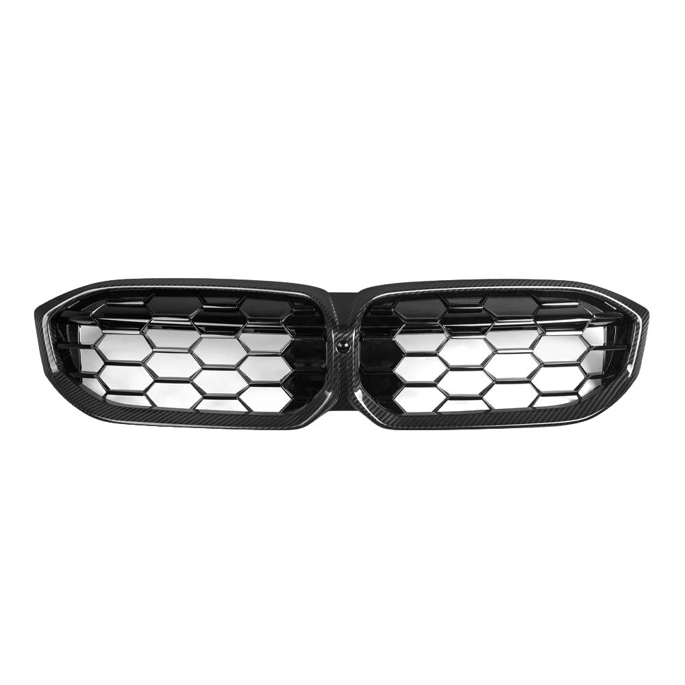 BMW 3 Series G20/G21 LCI 2022+ Carbon Fibre Diamond Slat Grille