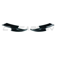 BMW M3 E90/E92 2007-2013 Gloss Black Corner Splitters - view 3