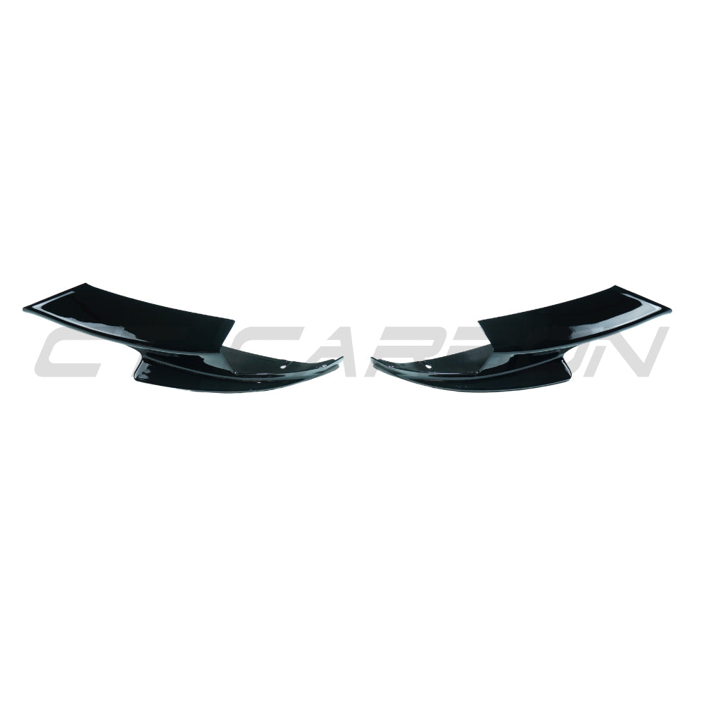 BMW M3 E90/E92 2007-2013 Gloss Black Corner Splitters - view 3