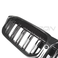 BMW 3 Series G20/G21 LCI 2022+ Carbon Fibre Double Slat Grille - view 2