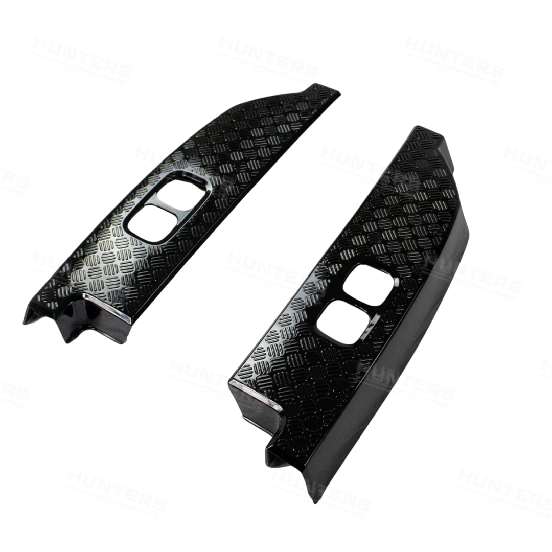 Defender L663 Chequer Plate Tail Lamp Covers