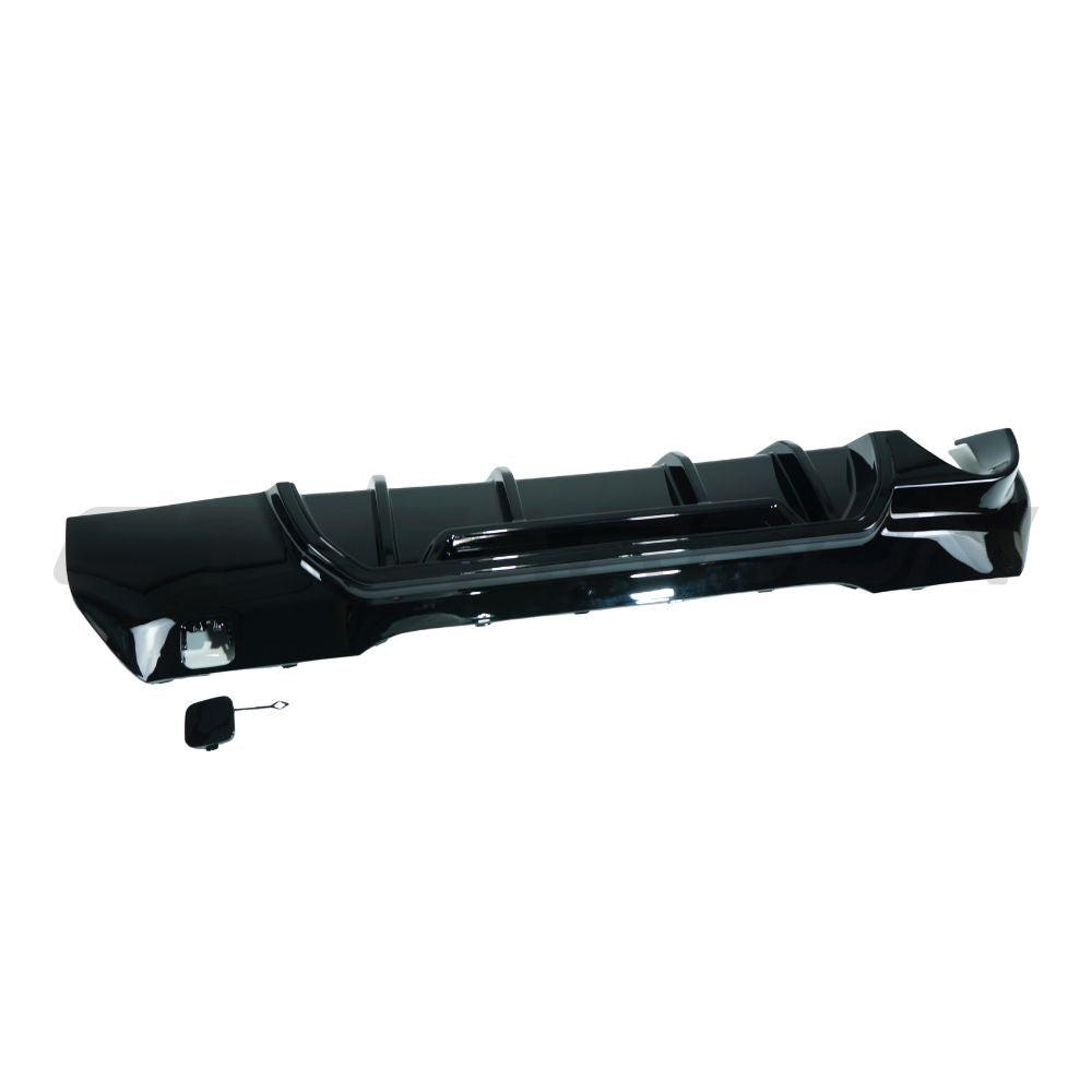 BMW F40 1 Series 2019-2024 Gloss Black Diffuser - Single Exit - V1 - view 2