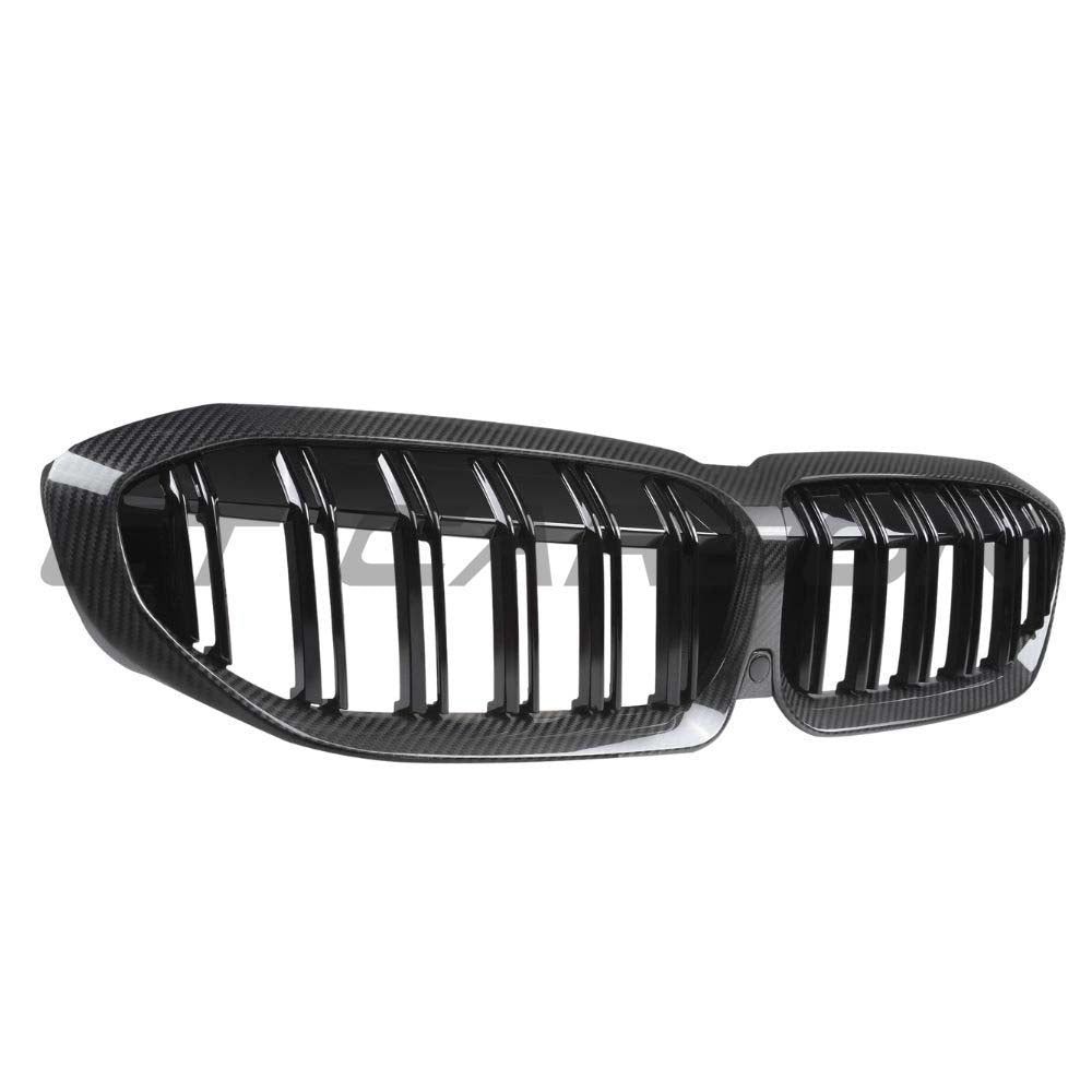 BMW 3 Series G20/G21 2018-2022 Carbon Fibre Double Slat Grille - view 2