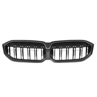BMW 3 Series G20/G21 LCI 2022+ Carbon Fibre Double Slat Grille - view 3