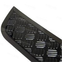 Defender L663 Chequer Plate Rear Bumper Scratch Protection Strip - V1 - view 2
