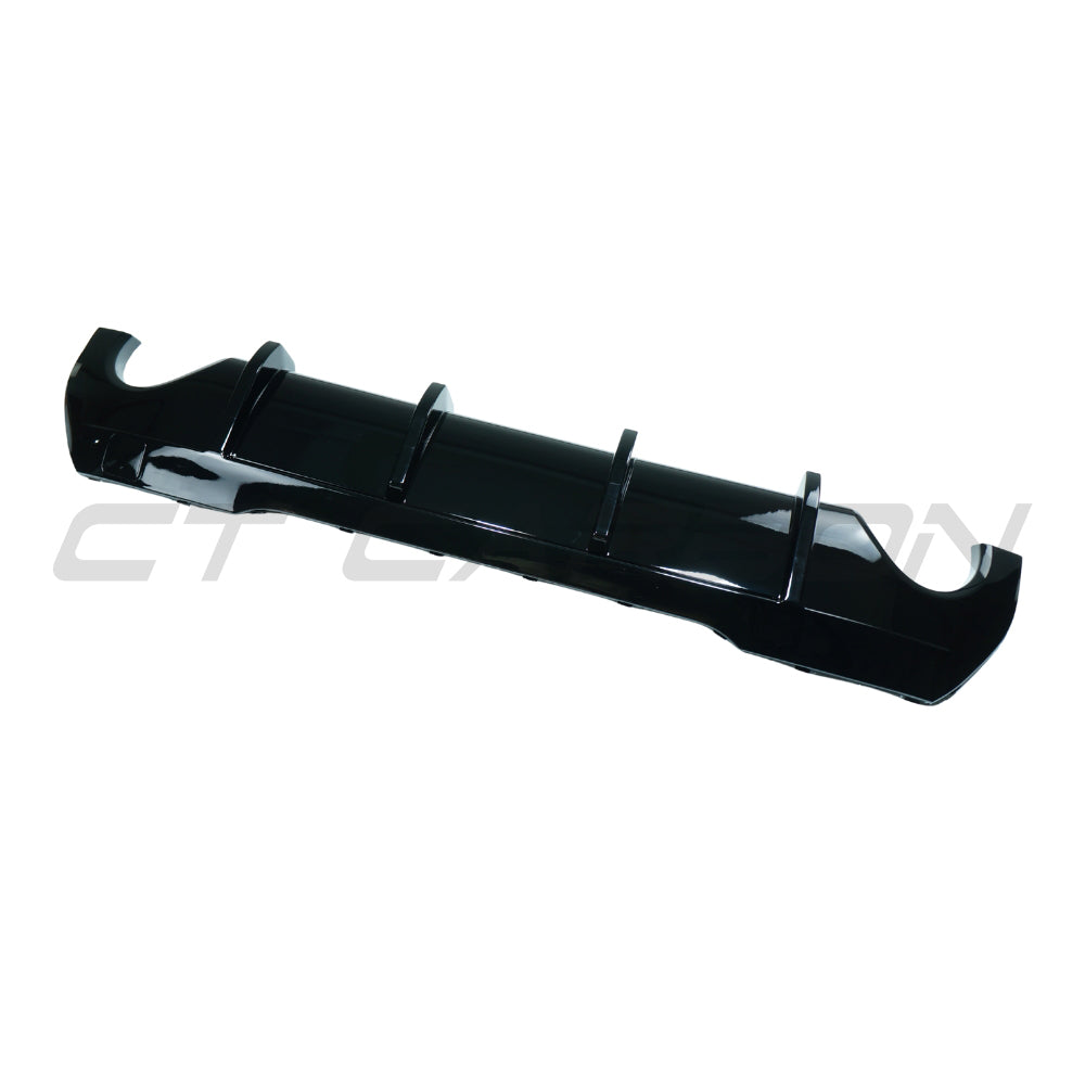 BMW F40 1 Series 2019-2024 Gloss Black Diffuser - Dual Exit - V3 - view 2