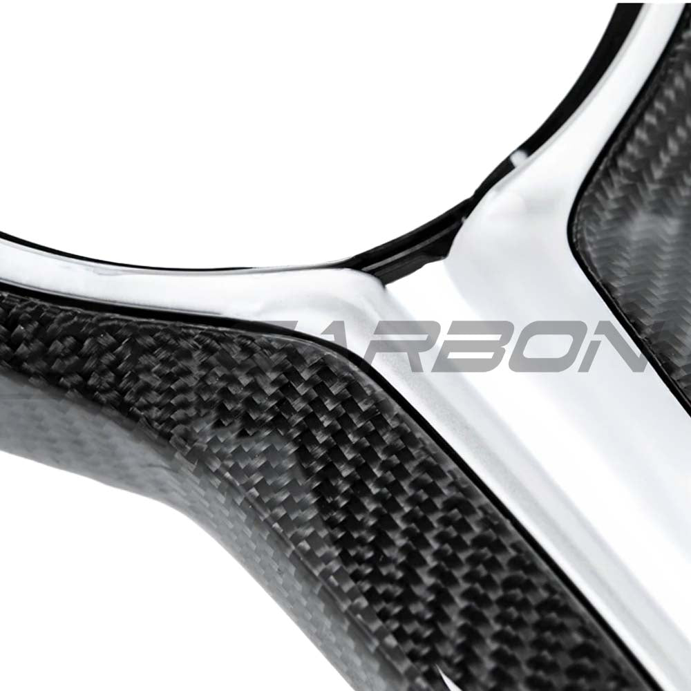 BMW Fxx M Car Carbon Fibre Steering Wheel Trim - view 4