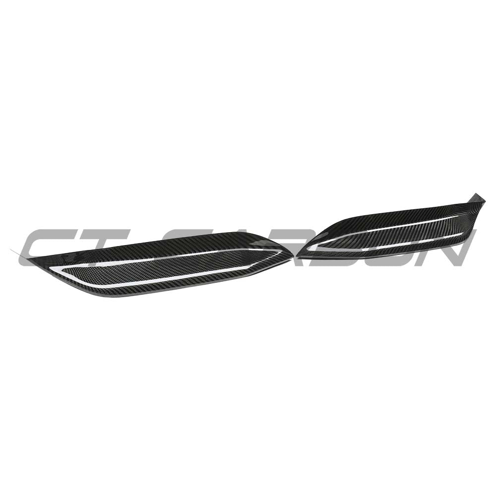BMW M3/M4 (F80 F82 F83) 2014-2020 Upper Front Carbon Fibre Canards - view 3