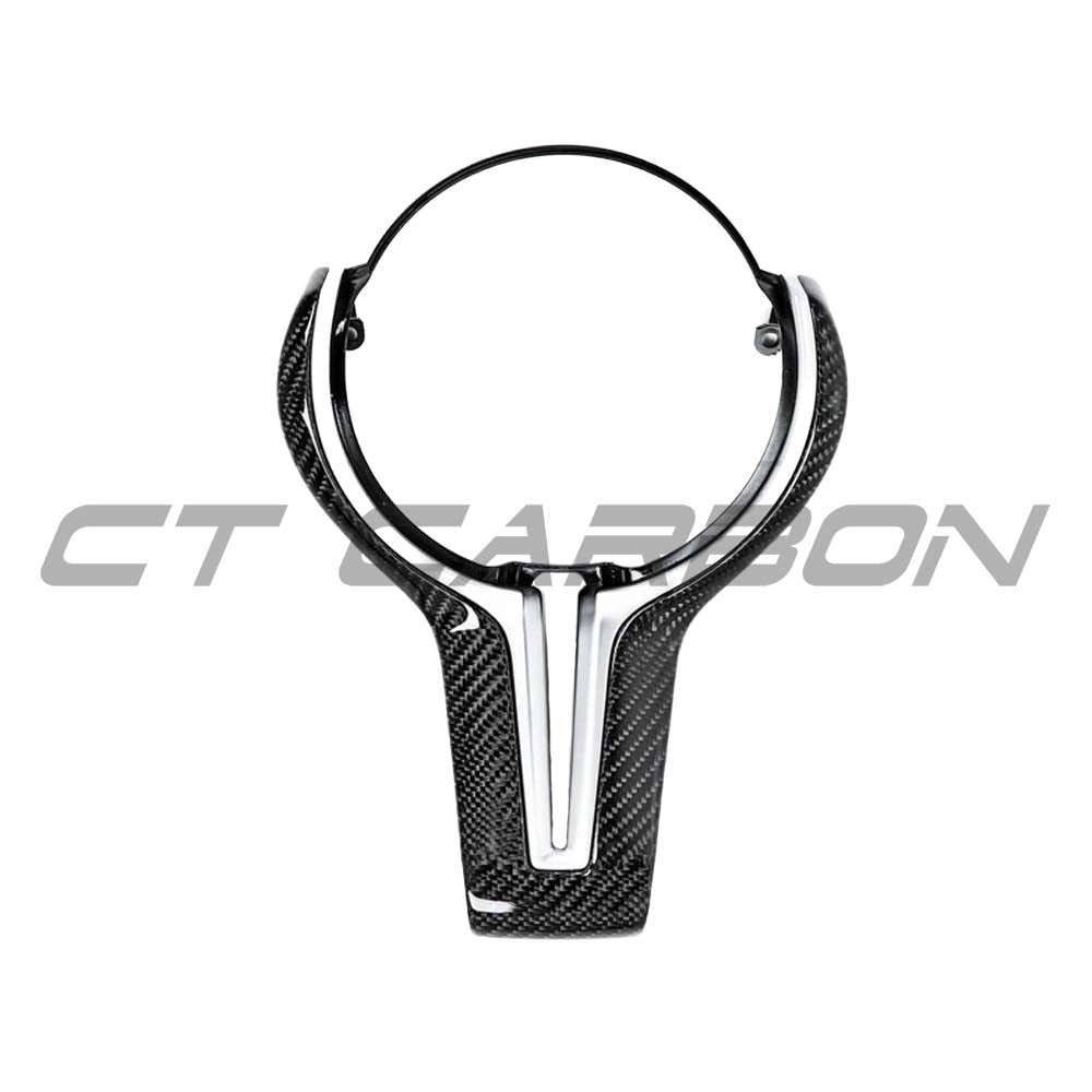BMW Fxx M Car Carbon Fibre Steering Wheel Trim - view 3