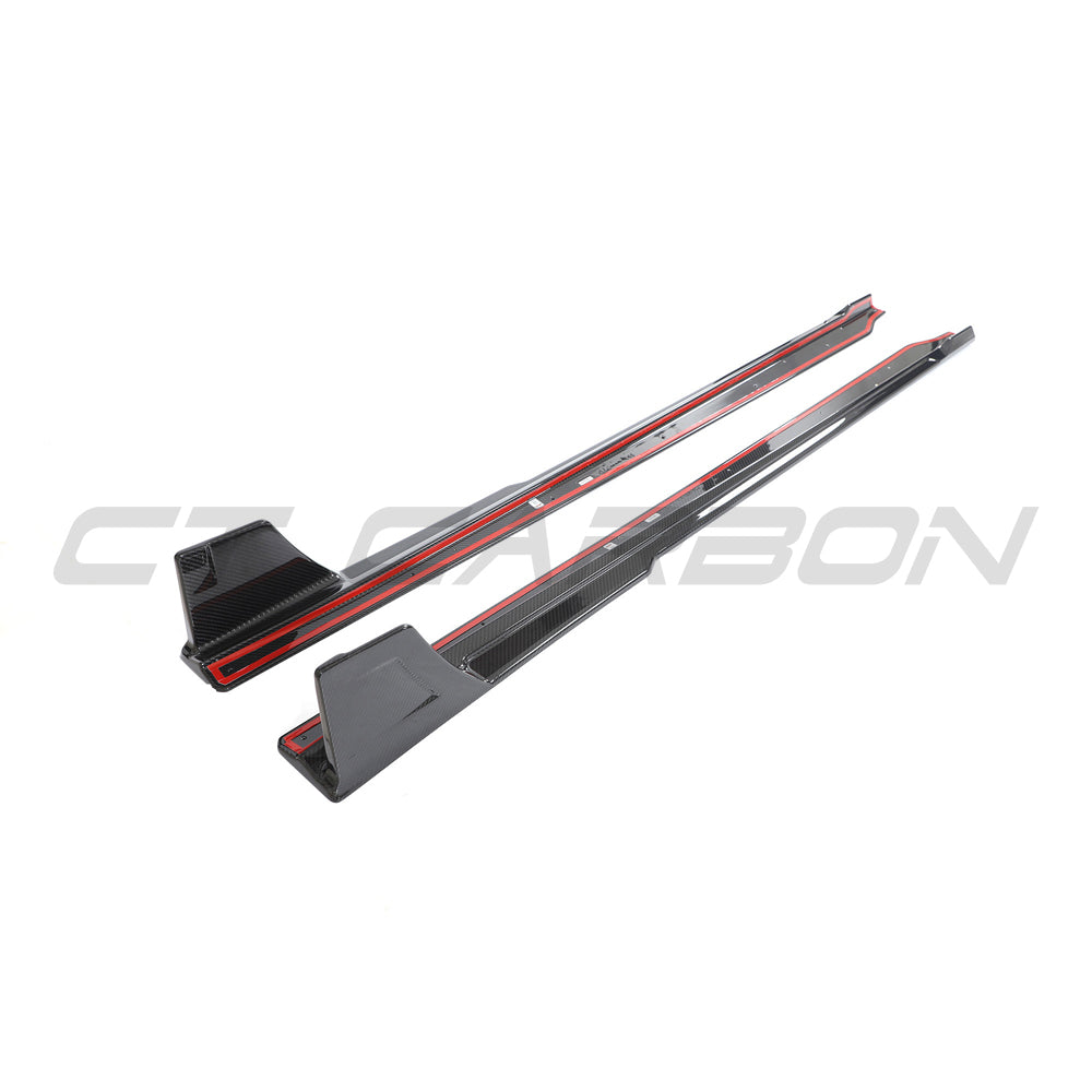 BMW G87 M2 2023+ Carbon Fibre Side Skirts - V3 - view 3