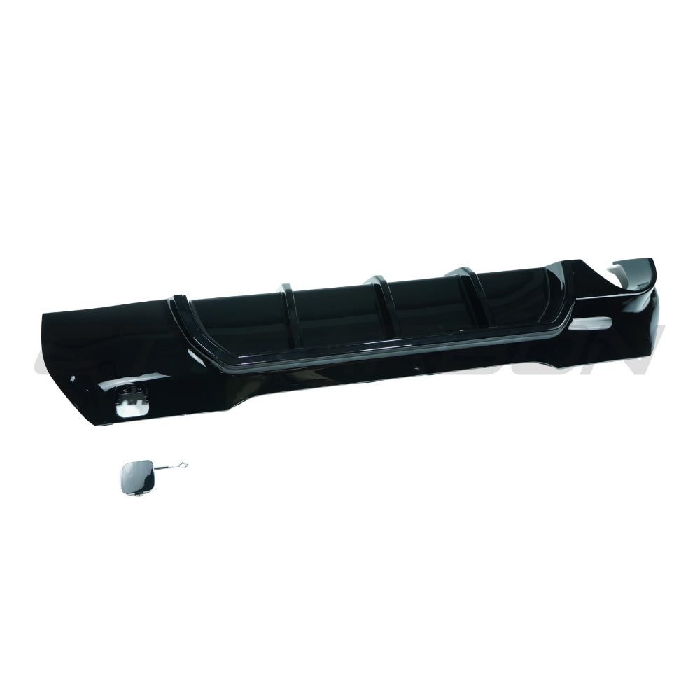 BMW F40 1 Series 2019-2024 Gloss Black Diffuser - Single Exit - V2 - view 3