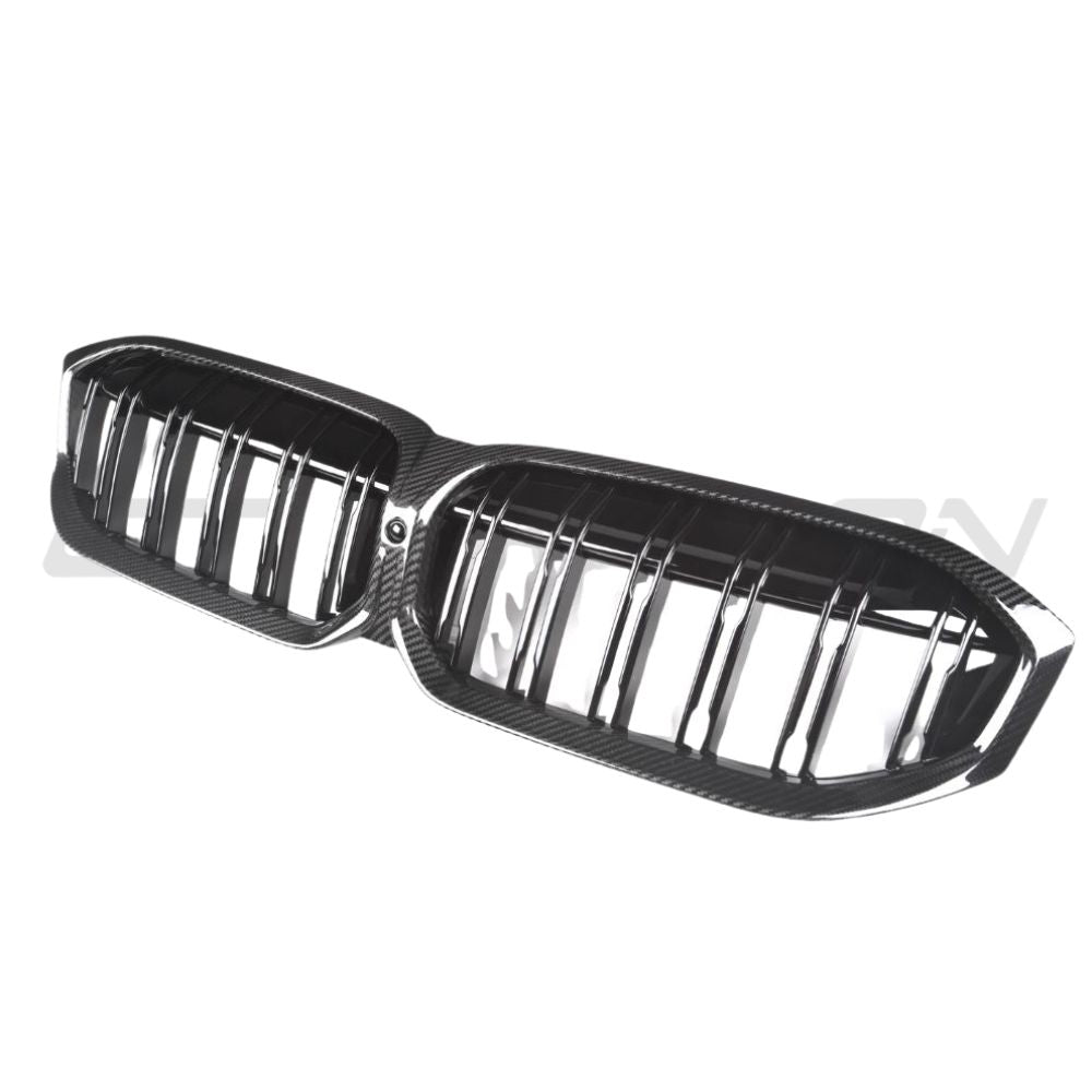 BMW 3 Series G20/G21 LCI 2022+ Carbon Fibre Double Slat Grille - view 4