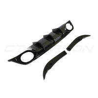 Audi RS3 8Y 2022-2024 Saloon Carbon Fibre Diffuser V1 - CT Design - view 8