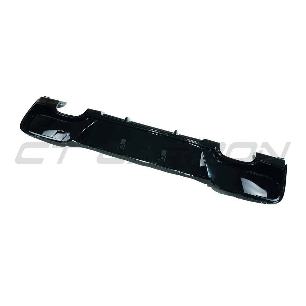 BMW 1 Series F20/F21 2012-2014 Pre-lci Gloss Black Diffuser - Quad Tip - view 4