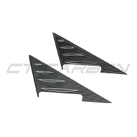 BMW G22/G23/G26 4 Series 2021+ Dry Carbon Fibre Mirror Pillar Trim - view 3