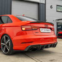 Audi RS3 8V Saloon Rear Carbon Diffuser With Dtm Light - view 15