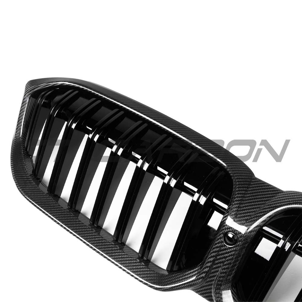 BMW 3 Series G20/G21 LCI 2022+ Carbon Fibre Single Slat Grille - view 7