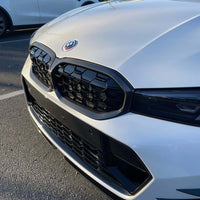 BMW 3 Series G20/G21 LCI 2022+ Carbon Fibre Diamond Slat Grille - view 7