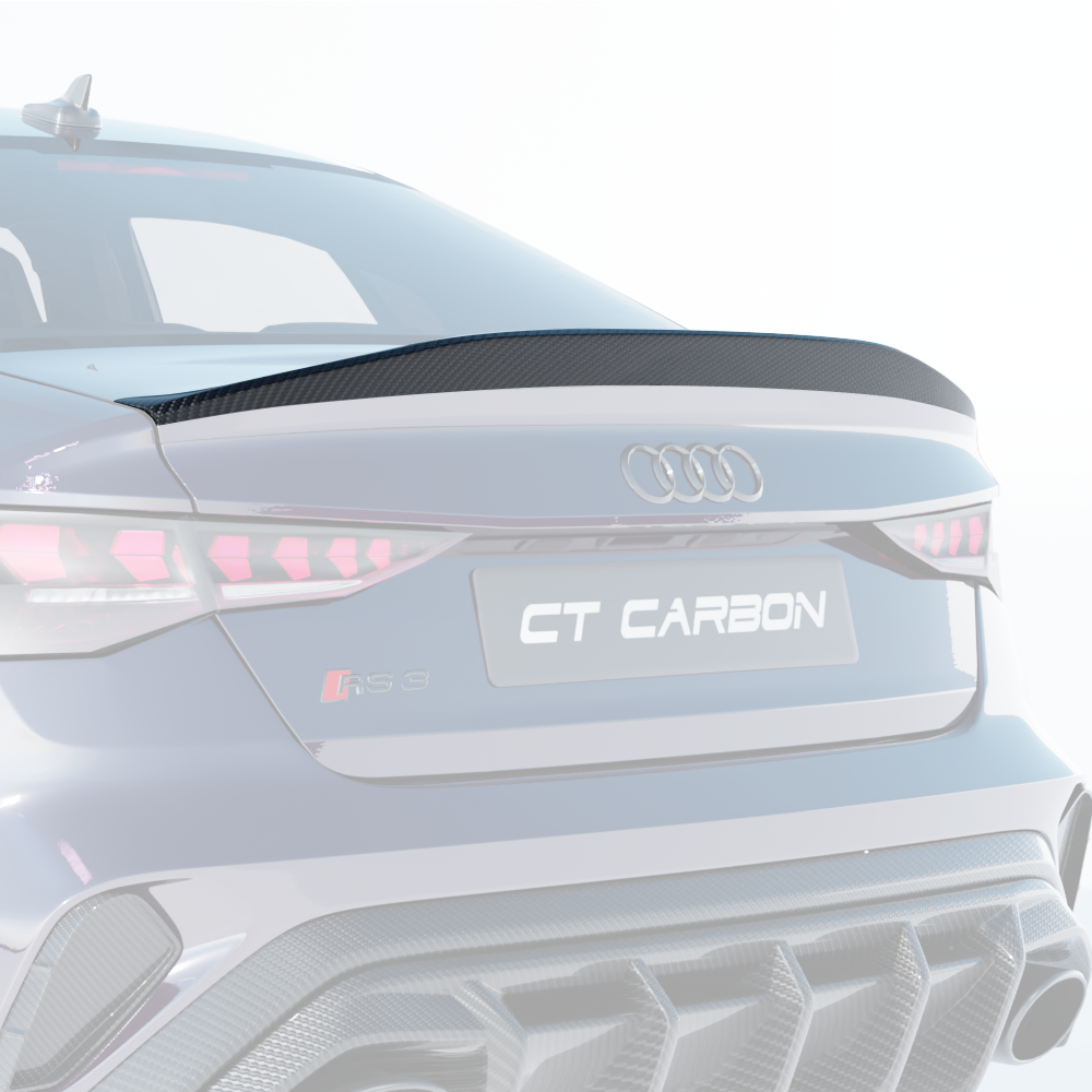 Audi A3/S3/RS3 8Y 2022+ Saloon Carbon Fibre Spoiler - CT Design V2 - view 12