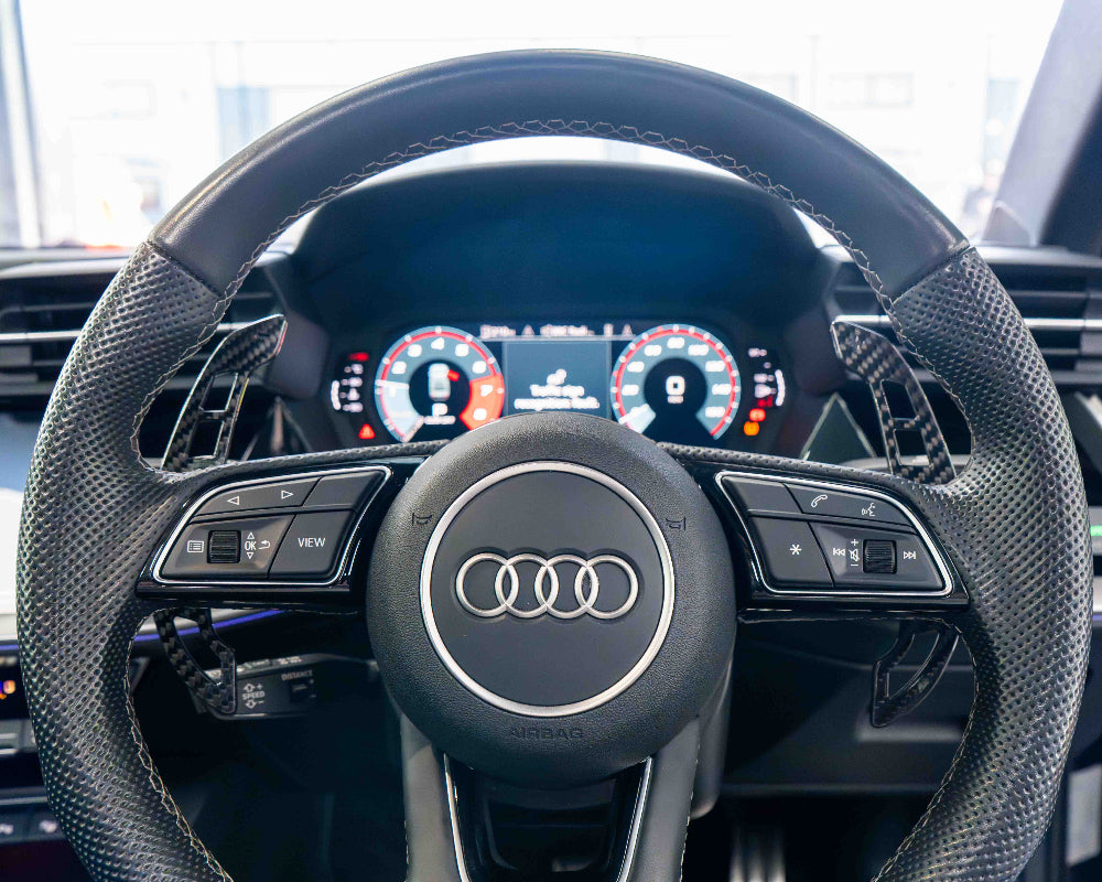 Audi A3/S3/RS3 A4/S4/RS4 A5/S5/RS5 2014+ Magnetic Carbon Fibre Shifter Paddles - view 3