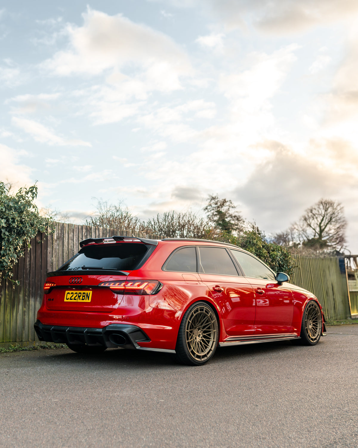 Audi RS4 B9.5 Carbon Fibre Side Skirts - CT Design - view 6