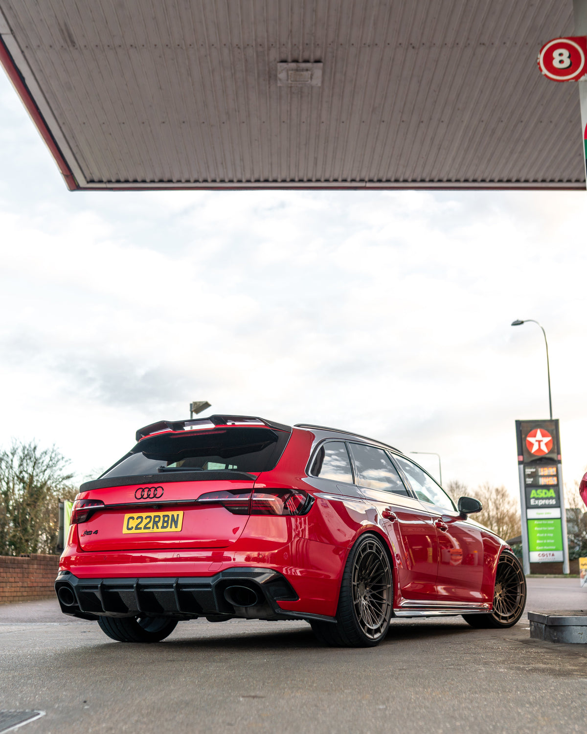 Audi RS4 B9 & B9.5 2016-2024 Carbon Fibre Diffuser - CT Design - view 6