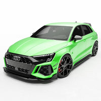 Audi RS3 8Y 2022-2024 Carbon Fibre Front Bumper Canards - CT Design - view 3