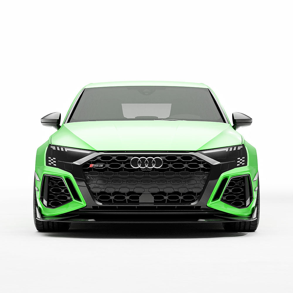 Audi RS3 8Y 2022-2024 Carbon Fibre Front Bumper Canards - CT Design - view 4