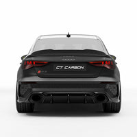 Audi RS3 8Y 2022-2024 Carbon Fibre Rear Diffuser - V2 - CT Design - view 5