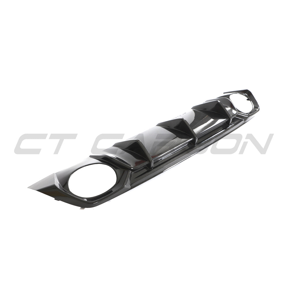 Audi RS3 8Y 2022-2024 Carbon Fibre Rear Diffuser - V2 - CT Design - view 9