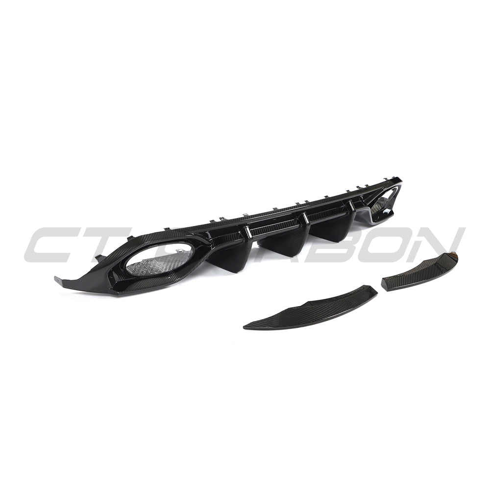 Audi RS3 8Y 2022-2024 Sportback Carbon Fibre Diffuser - V1 - CT Design - view 7