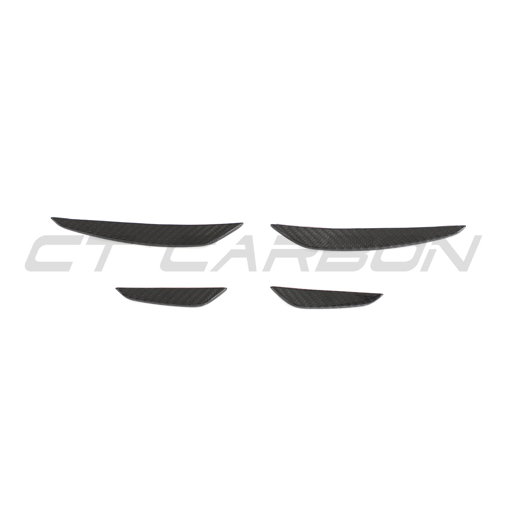 Audi RS3 8Y 2025+ Carbon Fibre Front Bumper Canards - CT Design - view 6