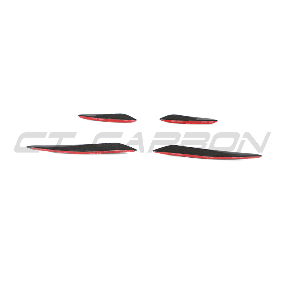 Audi RS3 8Y 2025+ Carbon Fibre Front Bumper Canards - CT Design - view 8