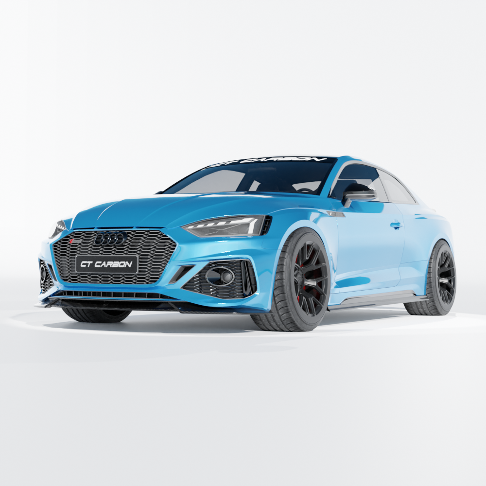 Audi RS5 B9.5 Coupe 2020-2025 Carbon Fibre Side Skirts - CT Design - view 4
