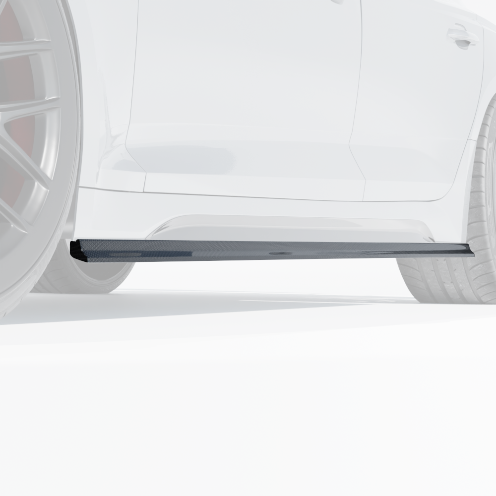 Audi RS5 B9.5 Sportback 2020-2025 Carbon Fibre Side Skirts - CT Design - view 2