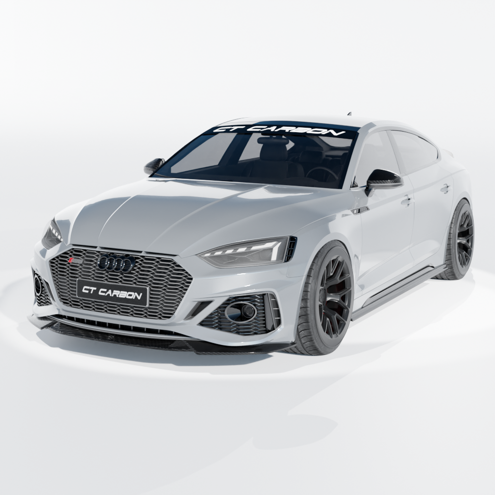 Audi RS5 B9.5 Sportback 2020-2025 Carbon Fibre Side Skirts - CT Design - view 5