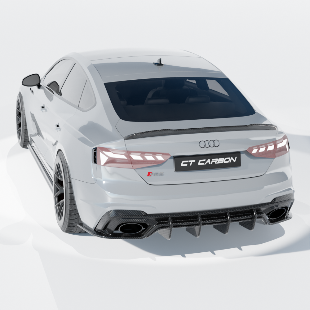 Audi RS5 B9.5 Sportback 2020-2025 Carbon Fibre Side Skirts - CT Design - view 6