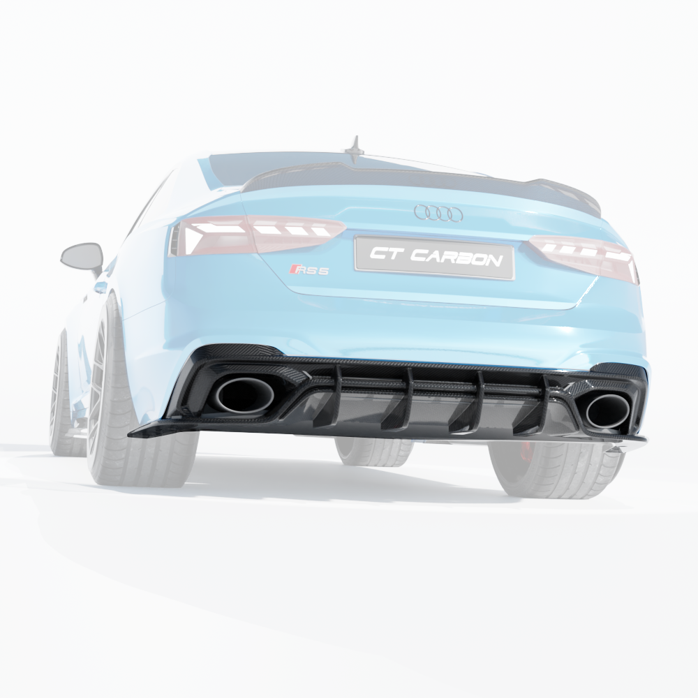 Audi RS5 B9.5 Sportback & Coupe 2020-2025 Carbon Fibre Diffuser - CT Design - view 11