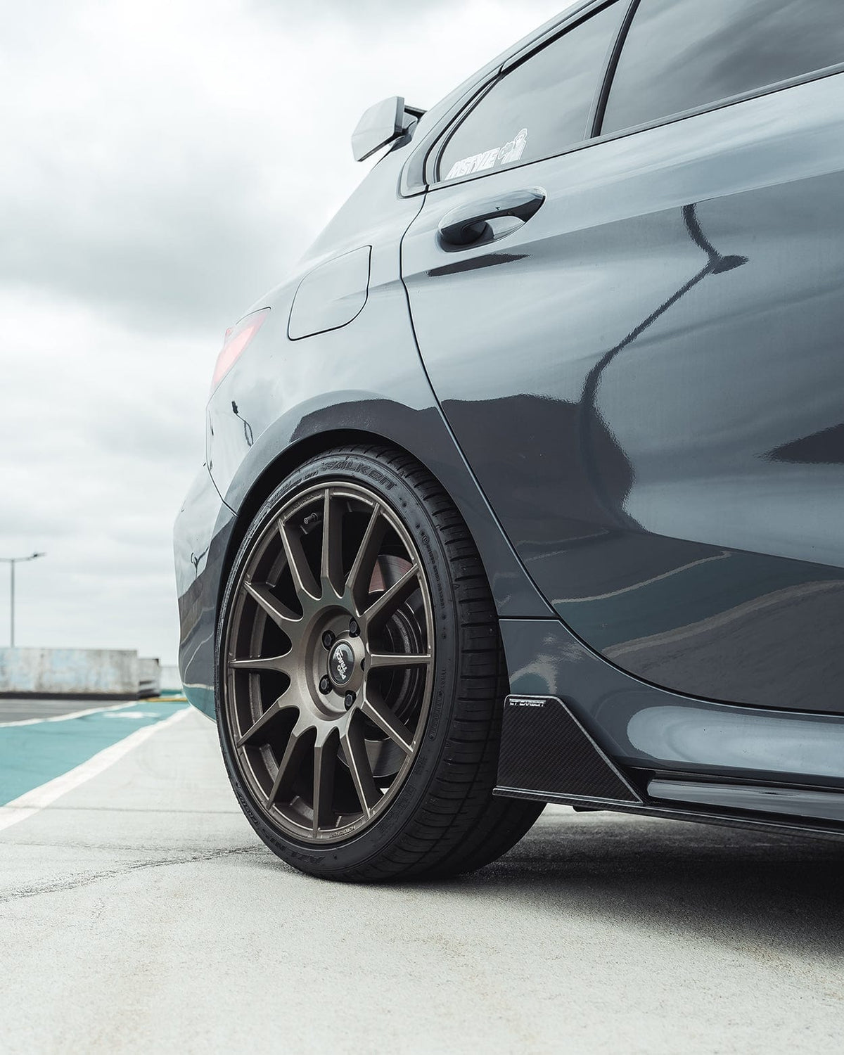BMW 1 Series F40 Carbon Fibre Side Skirts - CT Design - view 5
