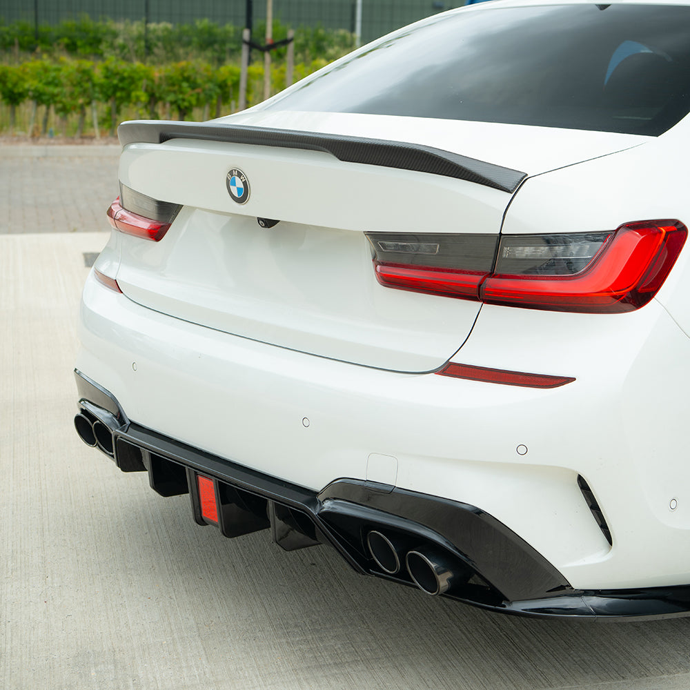 BMW G20/G21 3 Series 2019-2022 Pre LCI Gloss Led Black Diffuser With Tips - view 3