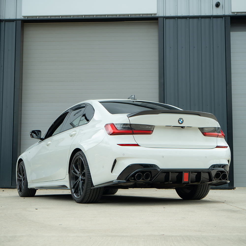 BMW G20/G21 3 Series 2019-2022 Pre LCI Gloss Led Black Diffuser With Tips - view 4