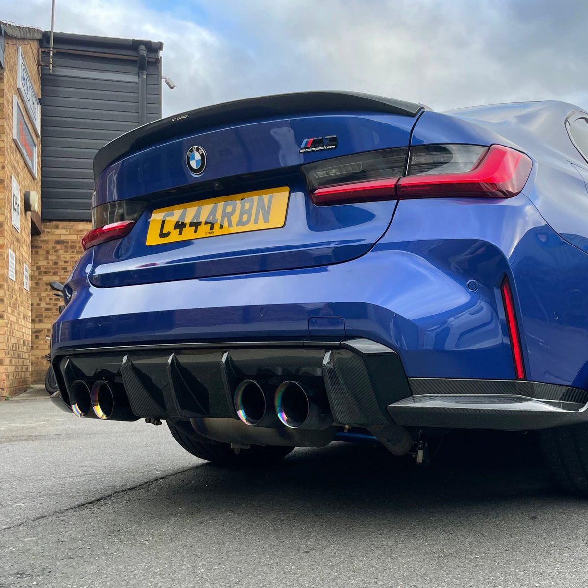 BMW M3/3 Series G80/G20 2018+ Carbon Fibre Spoiler - V4 - view 2