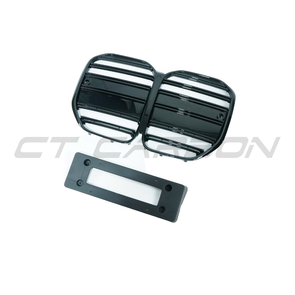 BMW 4 Series G22/G23 2020+ Gloss Black Grille - view 2